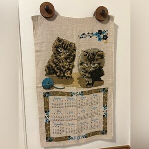 Vintage 1976 linen calendar